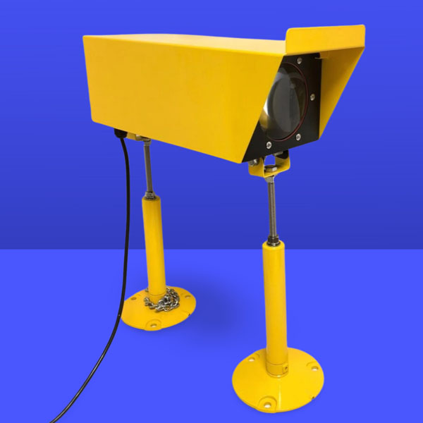 Visual approach slope indicator VASI system for heliport lighting